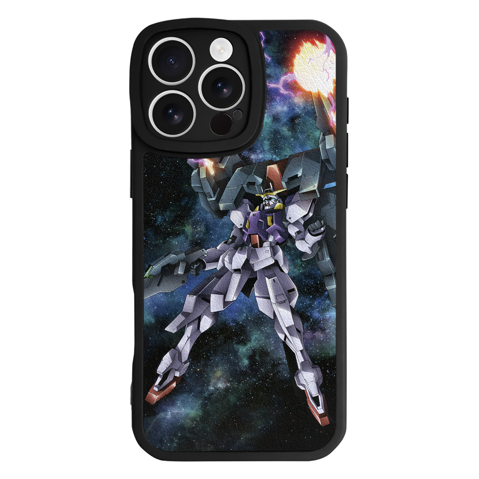（画像用） 機動戦士ガンダム Mobile Suit Gundam 【iPhone 16シリーズ対応】シリコンスマホケース（レザー調） 材質：シリコン